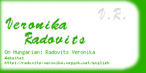 veronika radovits business card